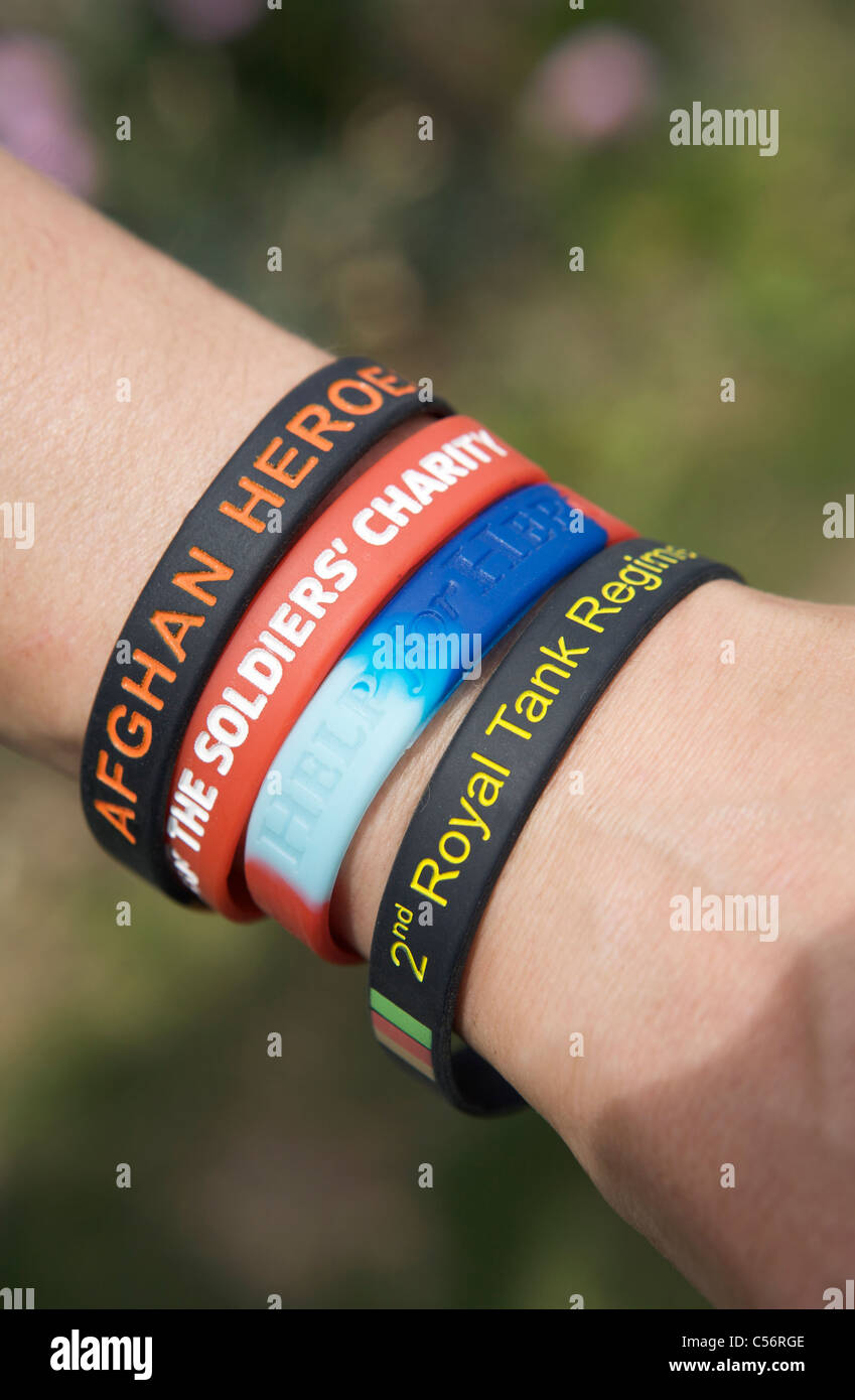 Charity bracelets bracelet wrist hi-res stock photography and images - Alamy