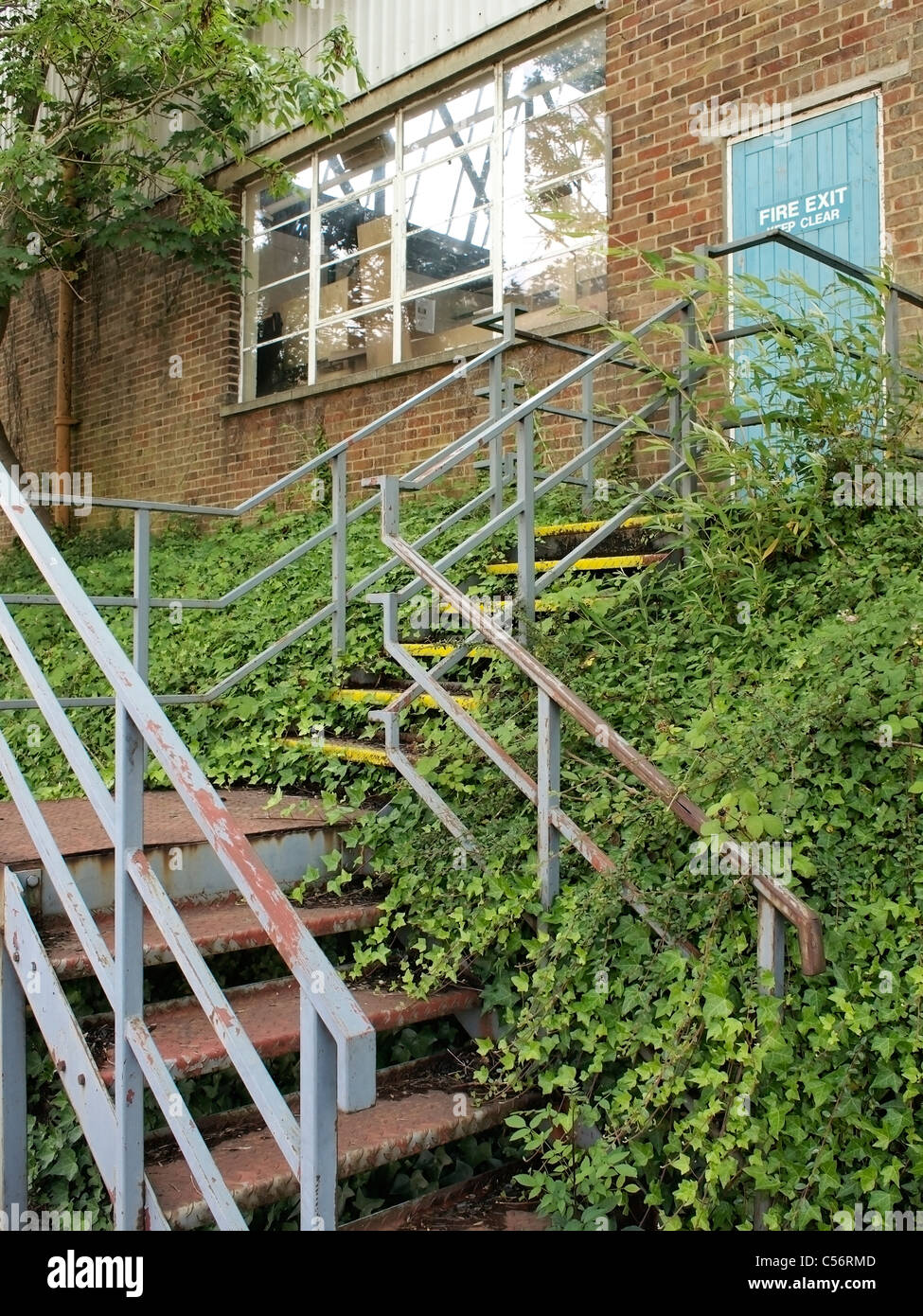 Fire escape Stock Photo