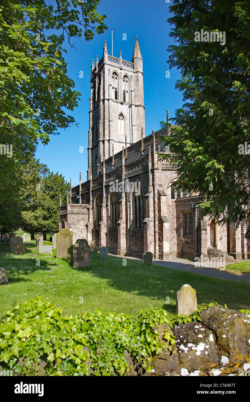St Andrew's church in the village of Blagdon Somerset England Stock Photo