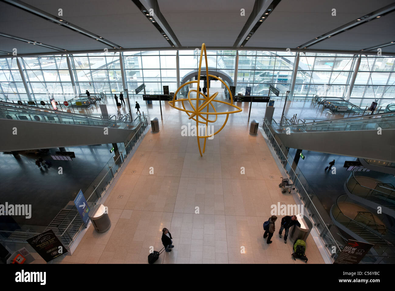 interior of new terminal 2 building at dublin airport republic of ireland europe Stock Photo