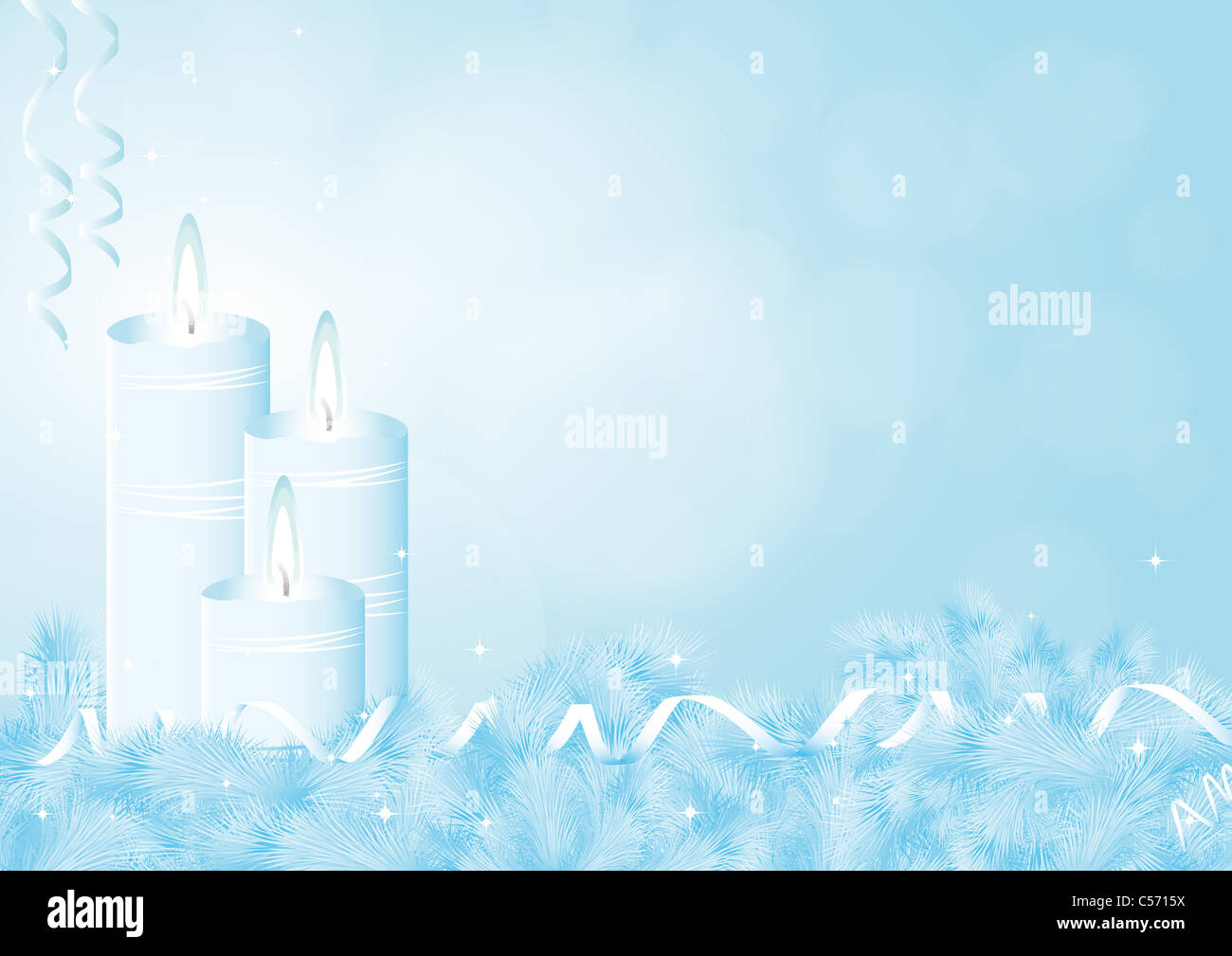 Background on Hanukkah or Christmas Stock Photo