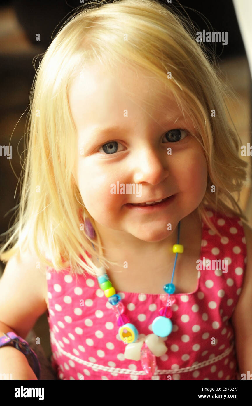 Close up of girl smiling Stock Photo