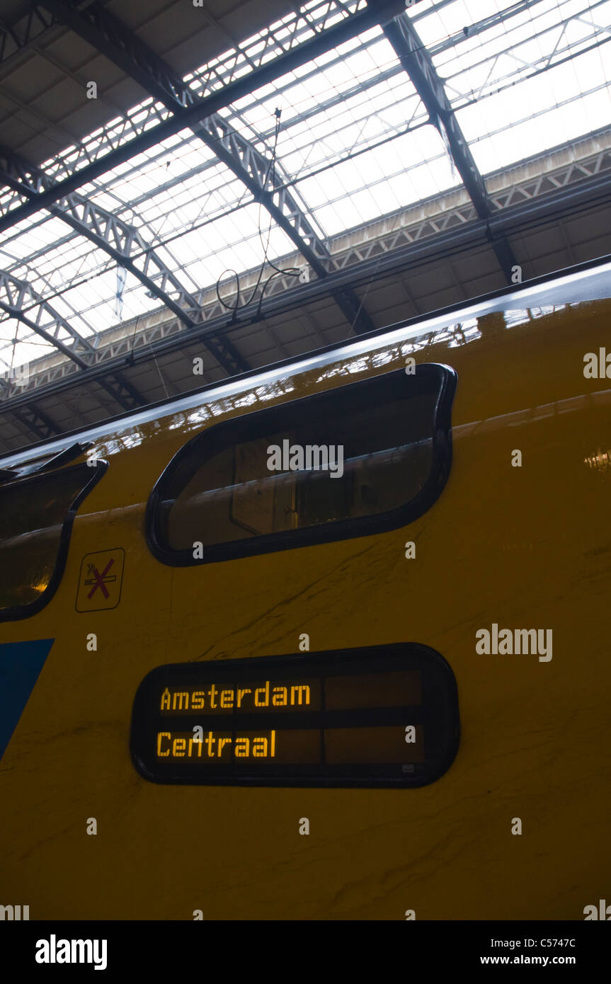 Amsterdam centraal main railway station the Netherlands Europe Stock
