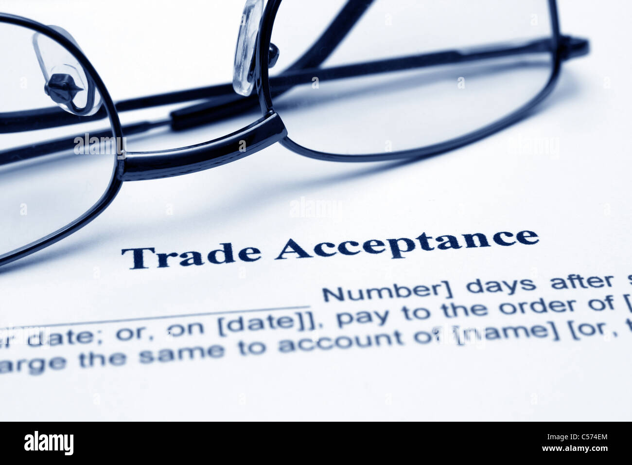 Trade acceptance Stock Photo