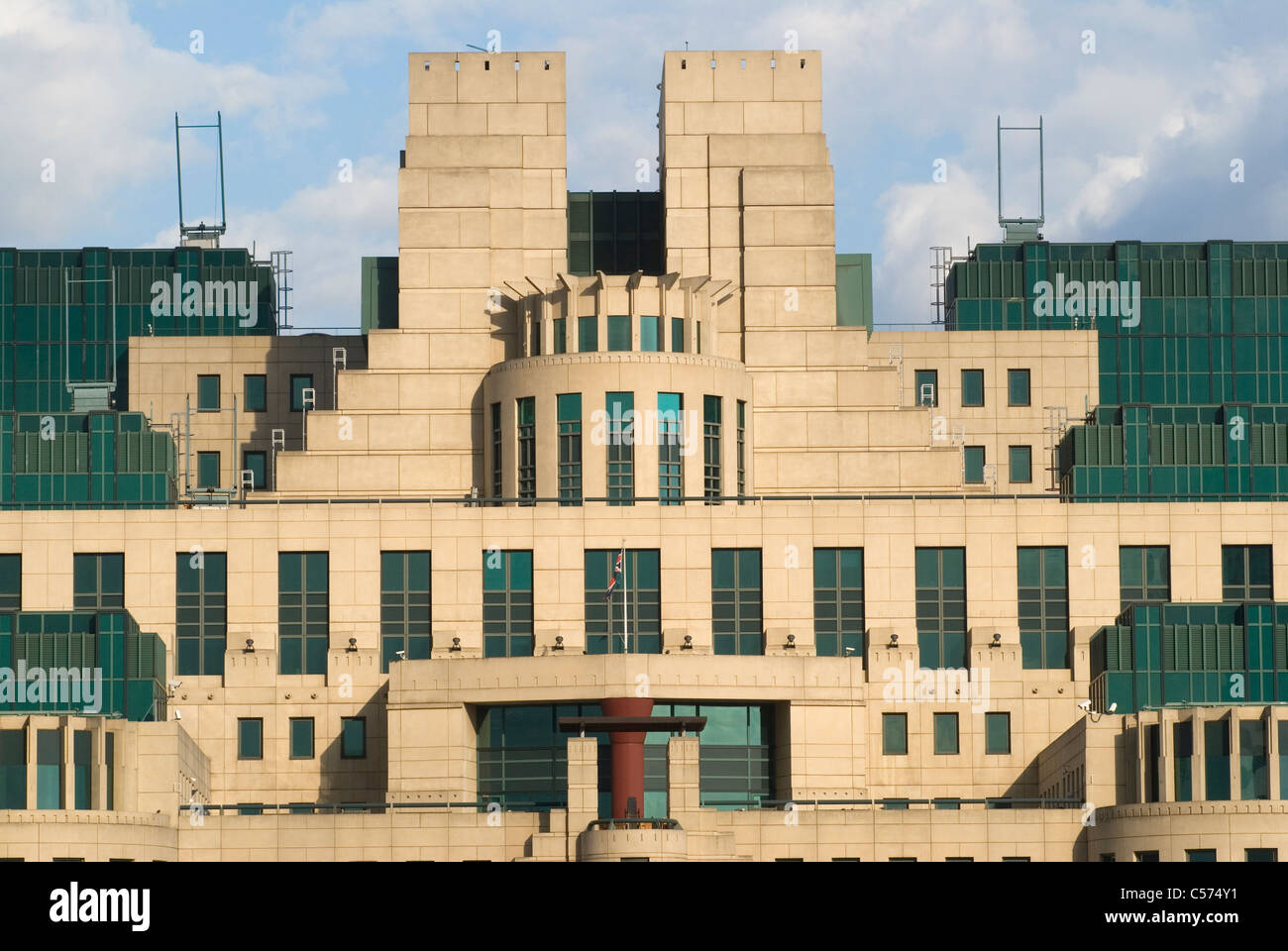 MI6 Building south side of the river Thames London Uk Stock Photo