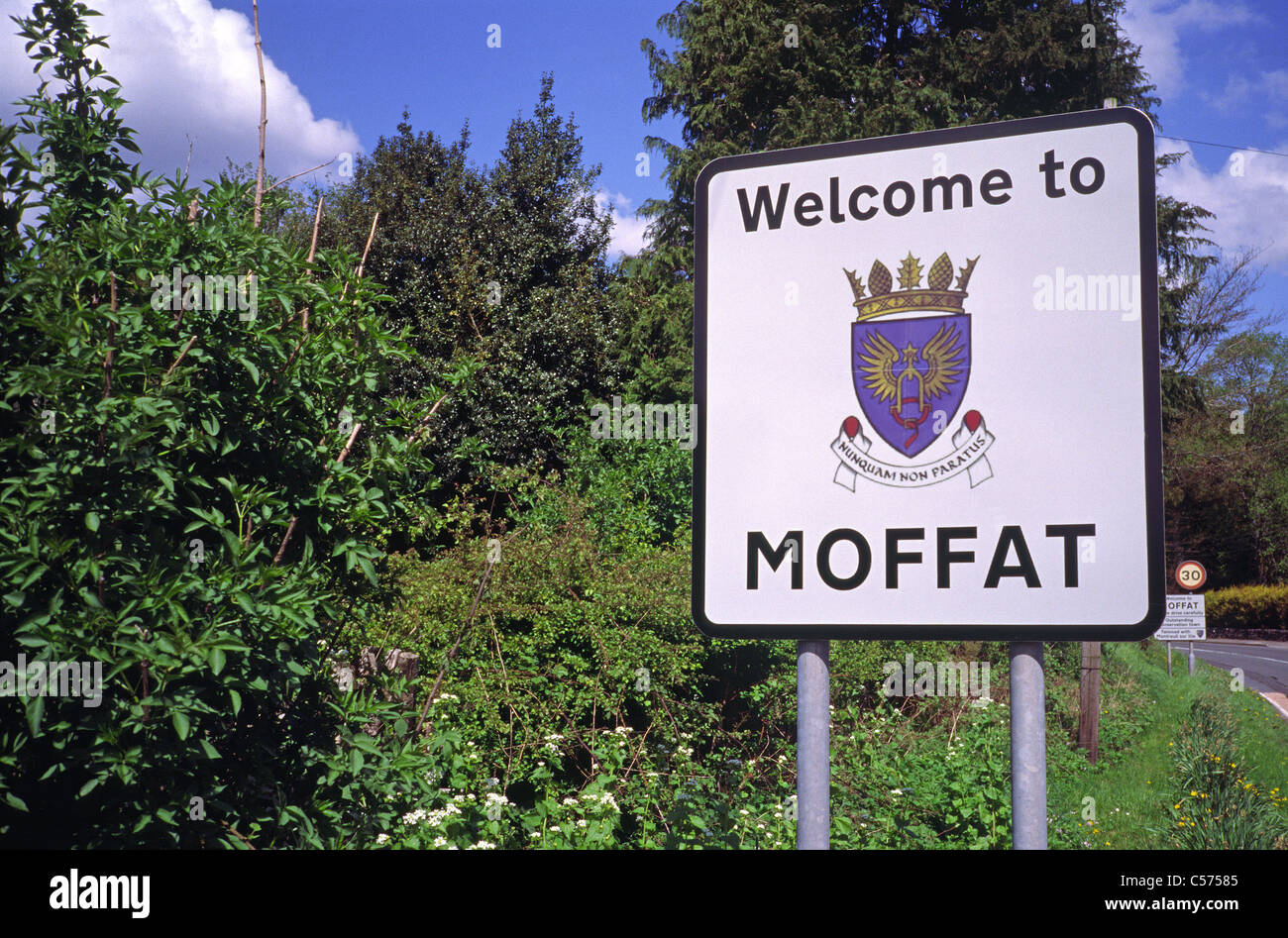 To Moffat Road Sign, Moffat, Dumfries and Galloway, Scotland