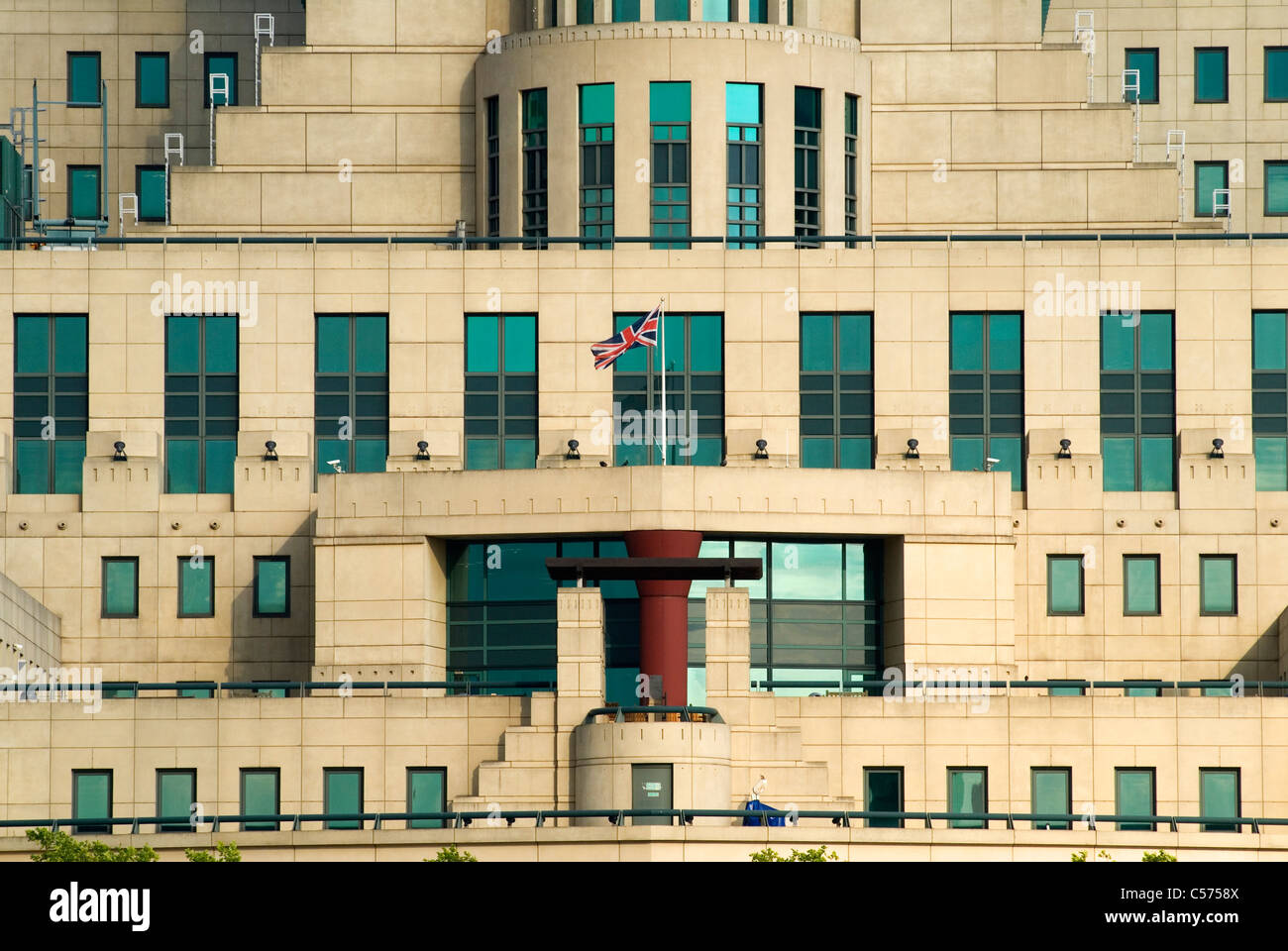 MI6 Building south side of the river Thames London Uk  Stock Photo