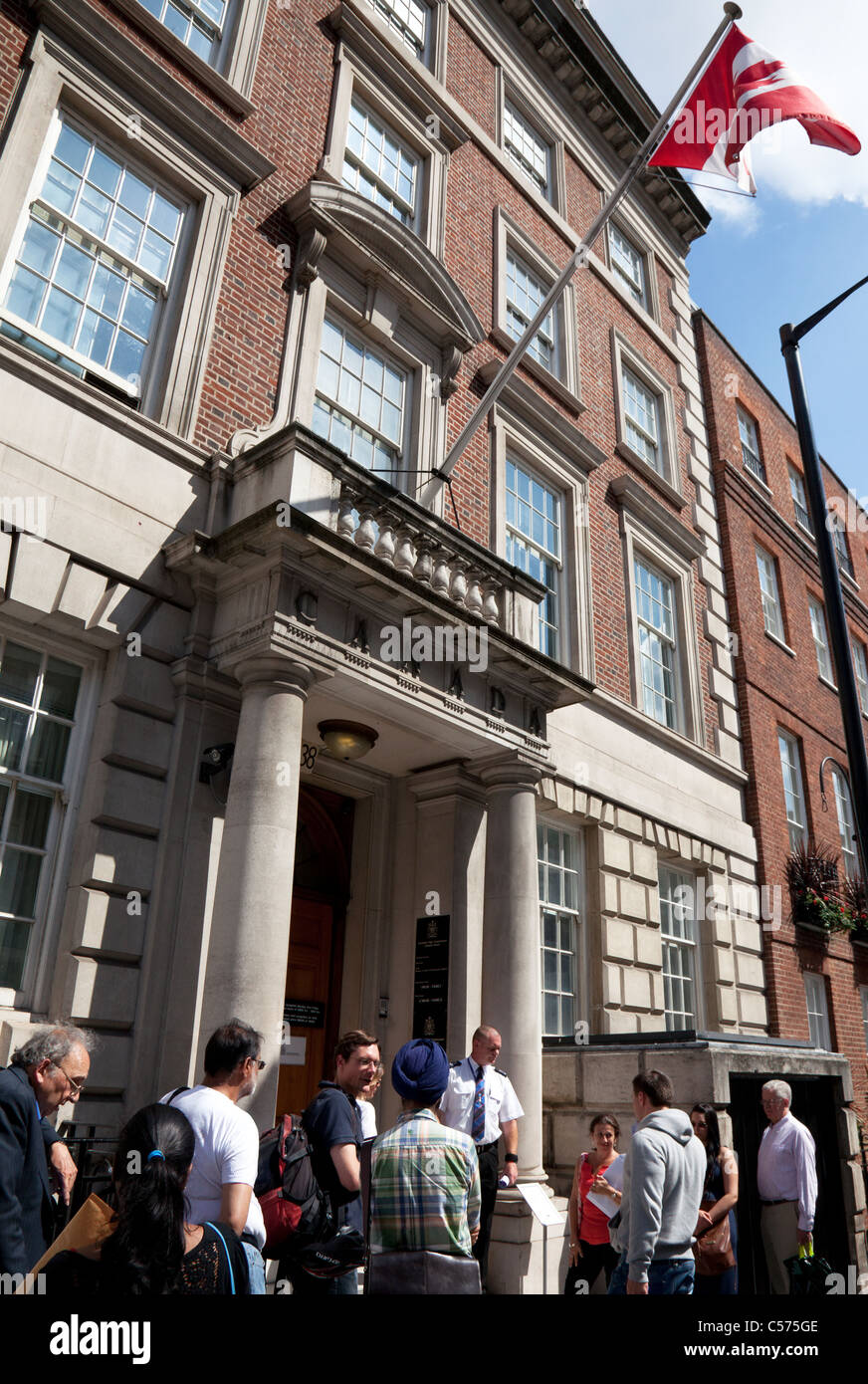 Canadian High Commission, Mayfair, London Stock Photo