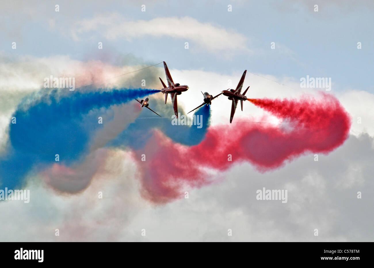 RAF Red Arrows Display Team Stock Photo