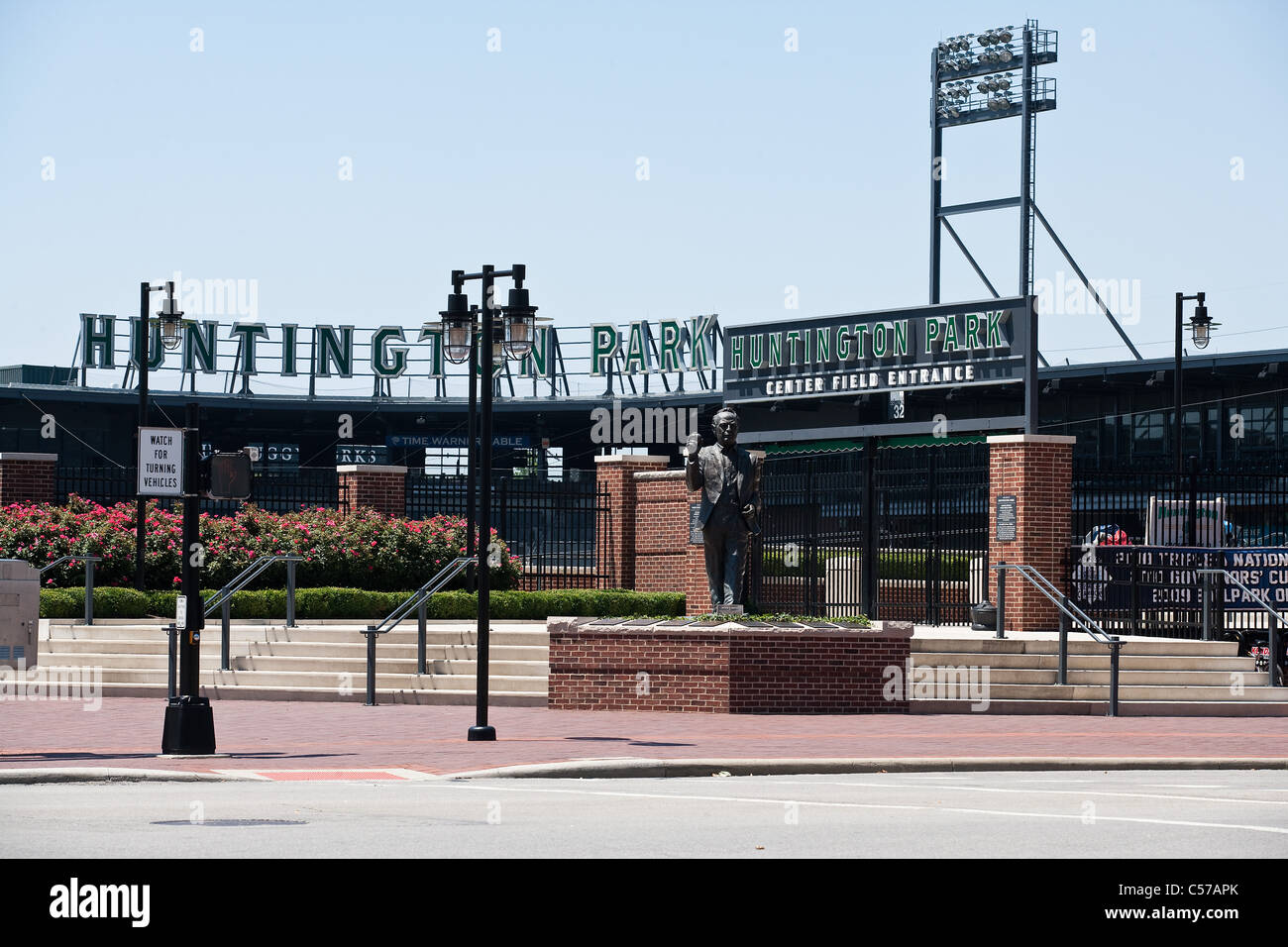 Columbus Ohio, USA. 22nd June, 2015. Louseal performs during a regular  season game between the Columbus Clippers and the Norfolk Tide at  Huntington Park, in Columbus OH. Credit: Cal Sport Media/Alamy Live