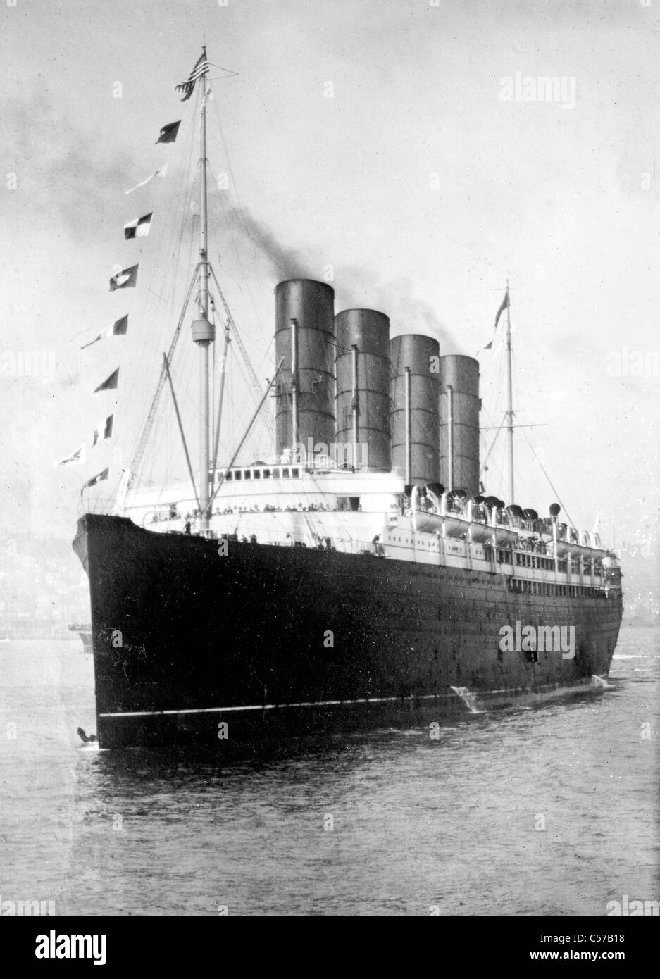 RMS Lusitania Stock Photo