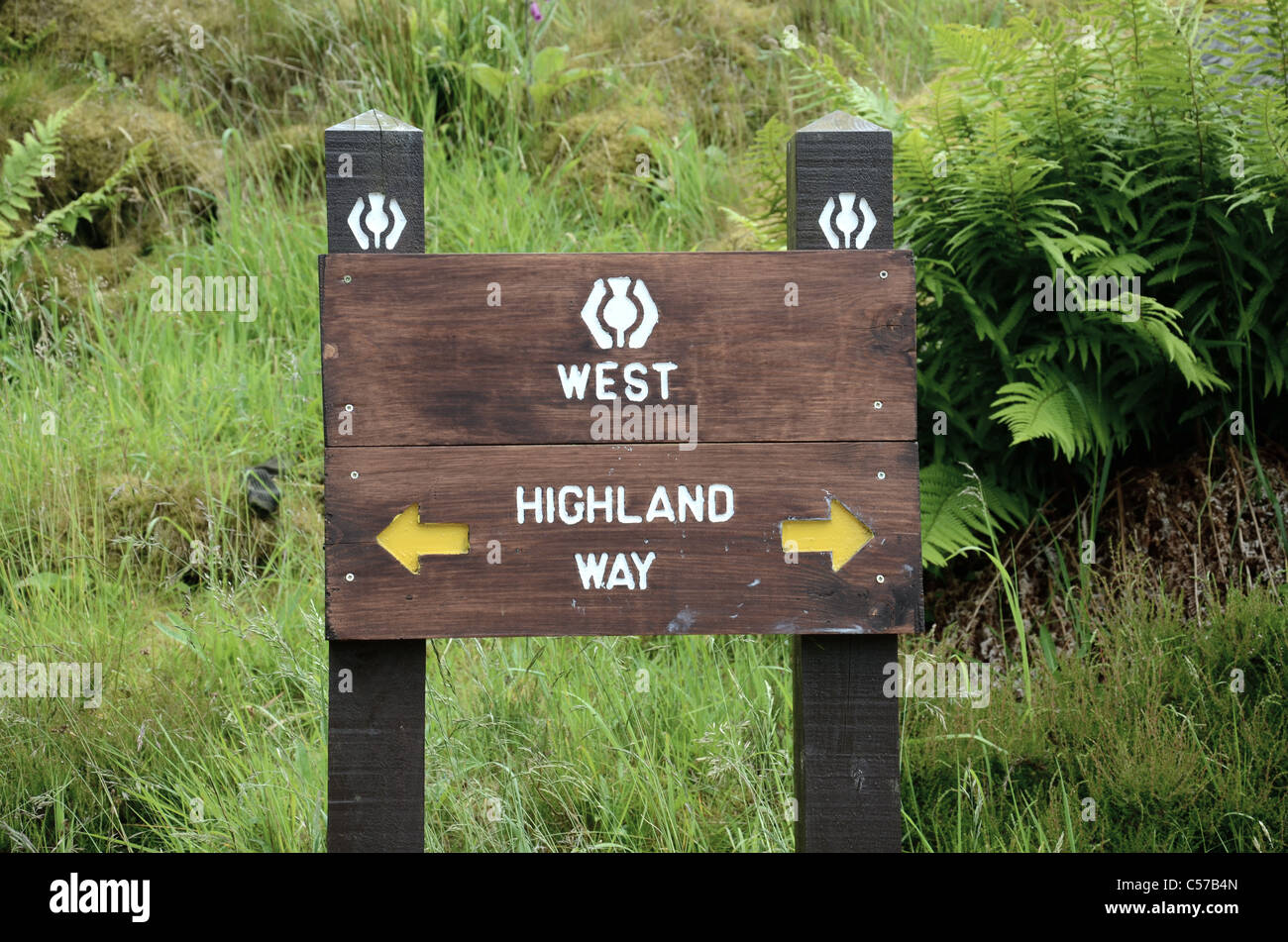 West highland way sign post hires stock photography and images Alamy