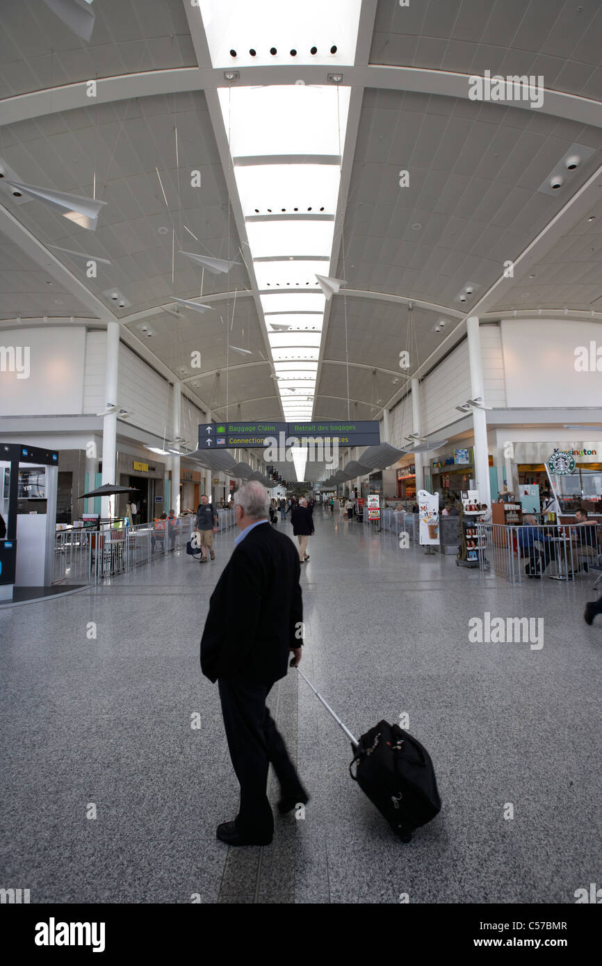 departure lounge areas terminal 1 Toronto Pearson International Airport Ontario Canada Stock Photo