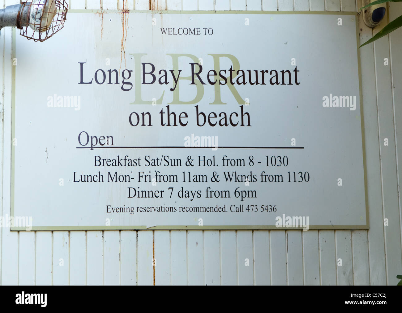 Long Bay Restaurant, Torbay, Auckland, New Zealand, Monday, July 11, 2011. Stock Photo