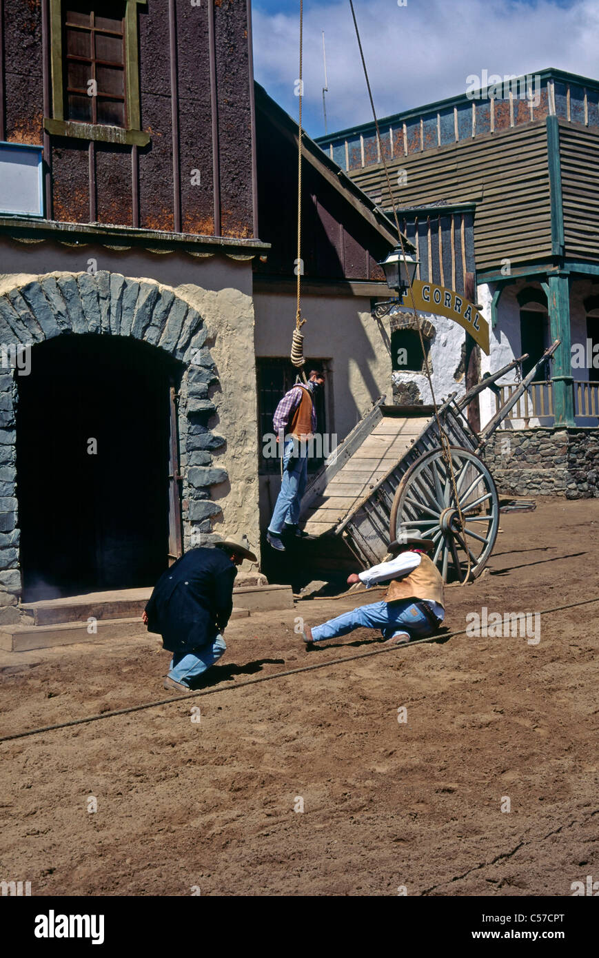 Wild West cowboy show Disney World Florida USA. Stock Photo