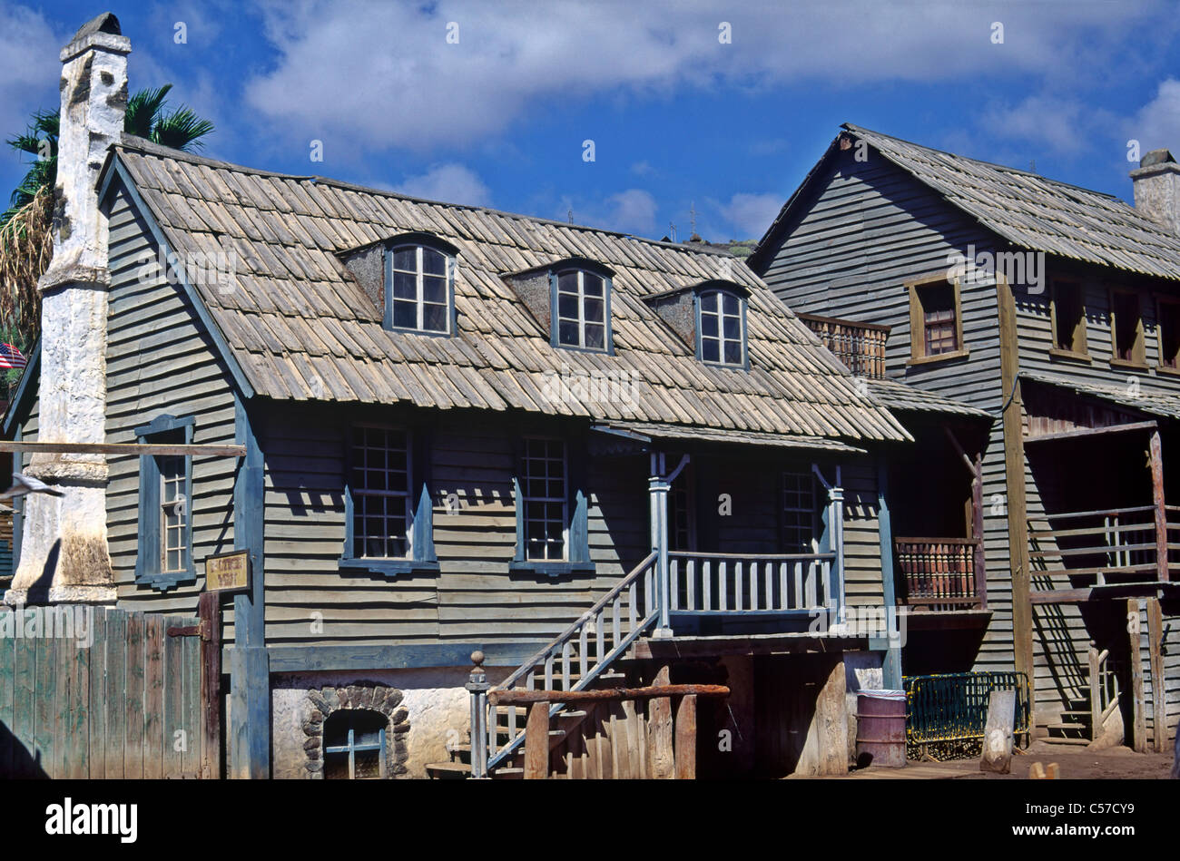 USA Old West. Traditional American settlers town. Stock Photo