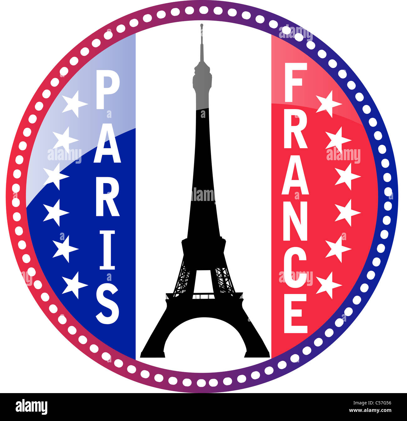 National State Flag Of France. Pray For Paris. 13 November 2015
