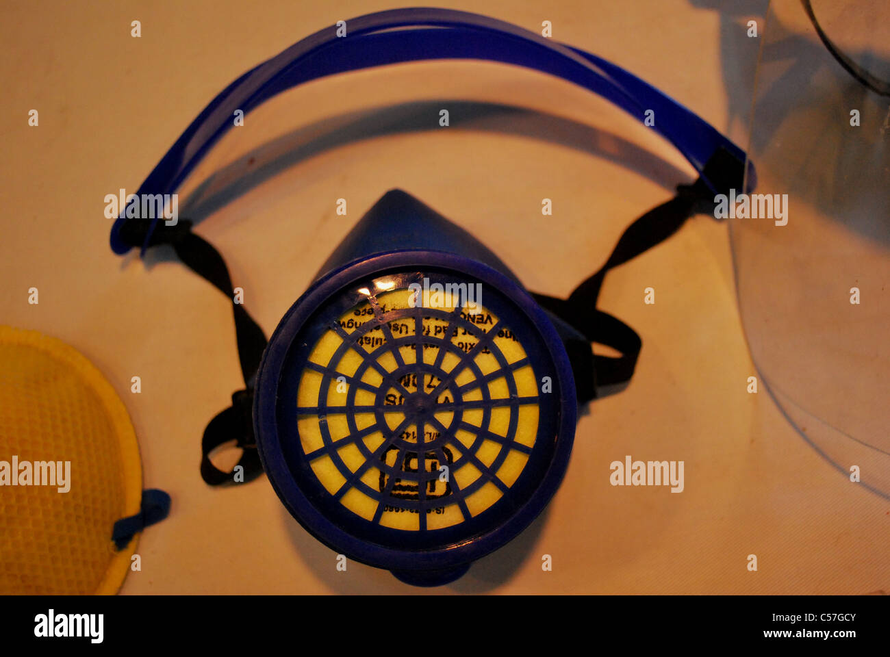 dust respirator closeup Stock Photo Alamy