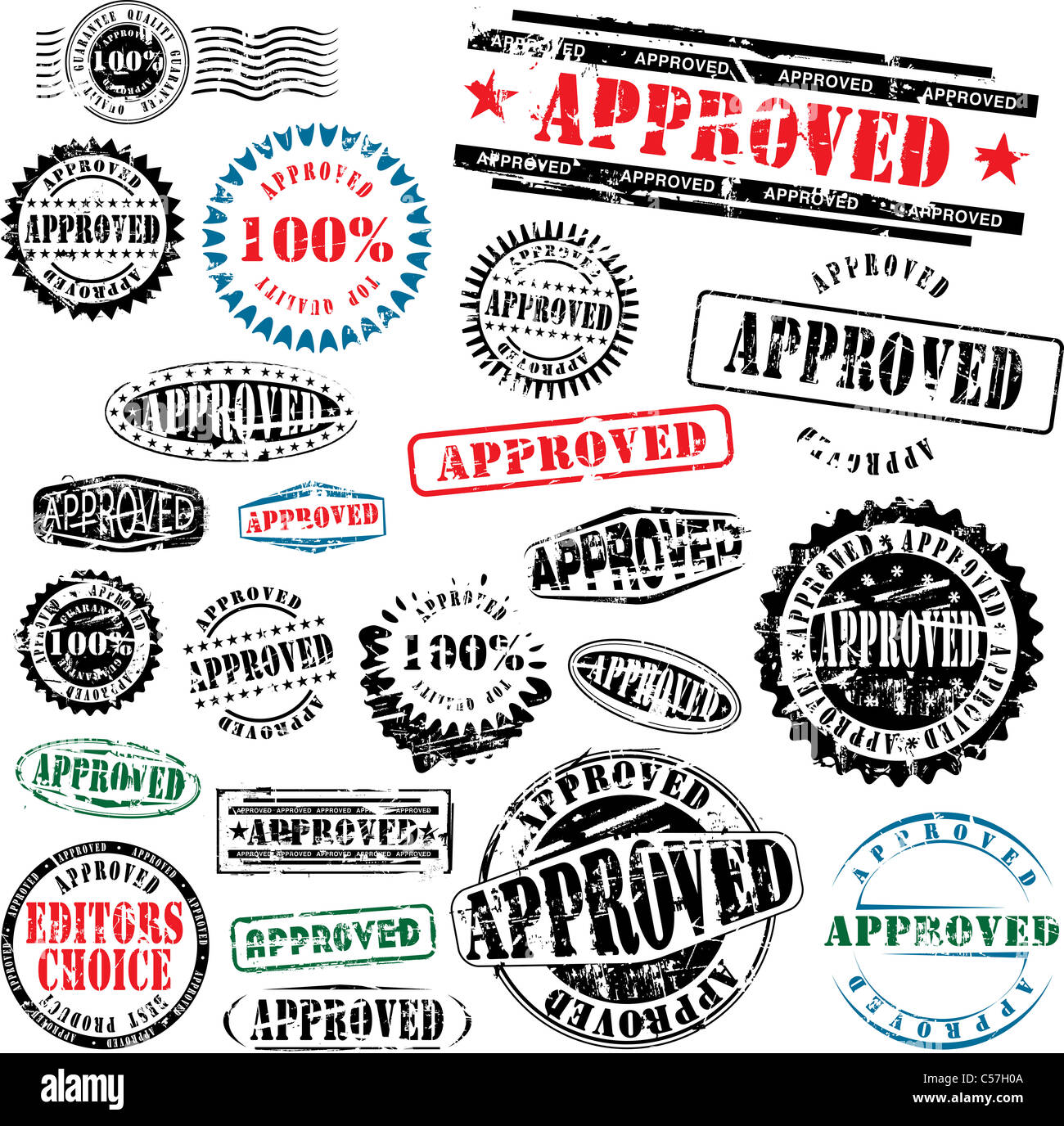 Collection of grunge office rubber stamps with word approved. See other  rubber stamps in my portfolio Stock Photo - Alamy