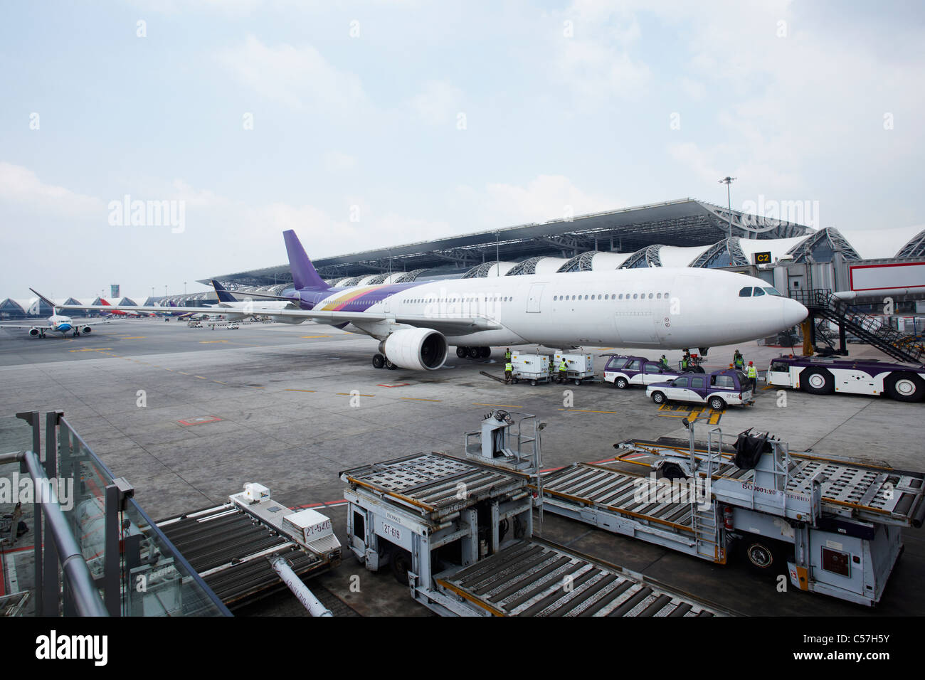 airport in Thailand Stock Photo