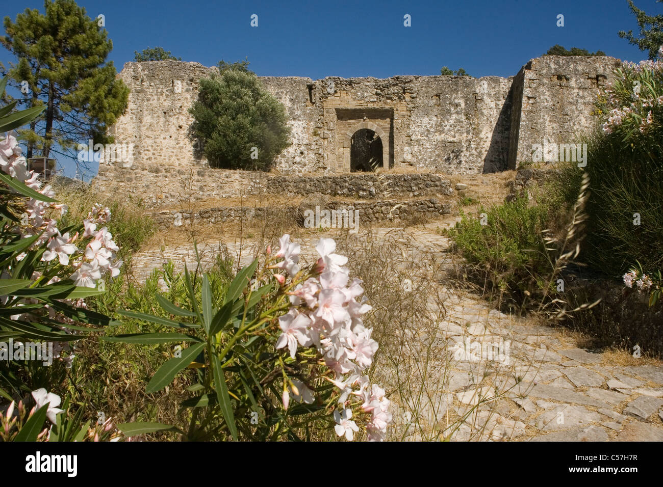 Greece Epiros Parga Ali Pasha's castle Stock Photo