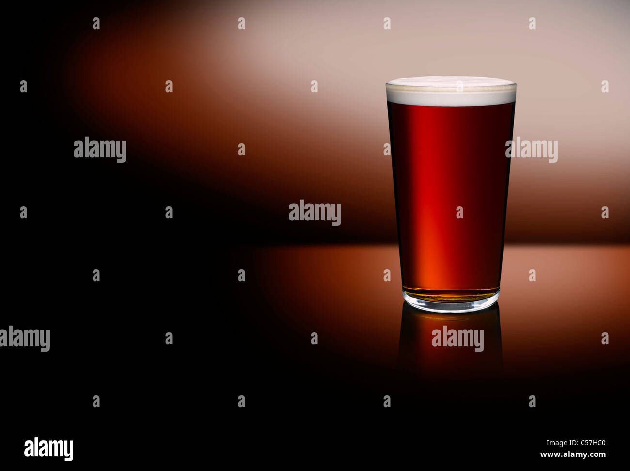 A pint of beer Stock Photo