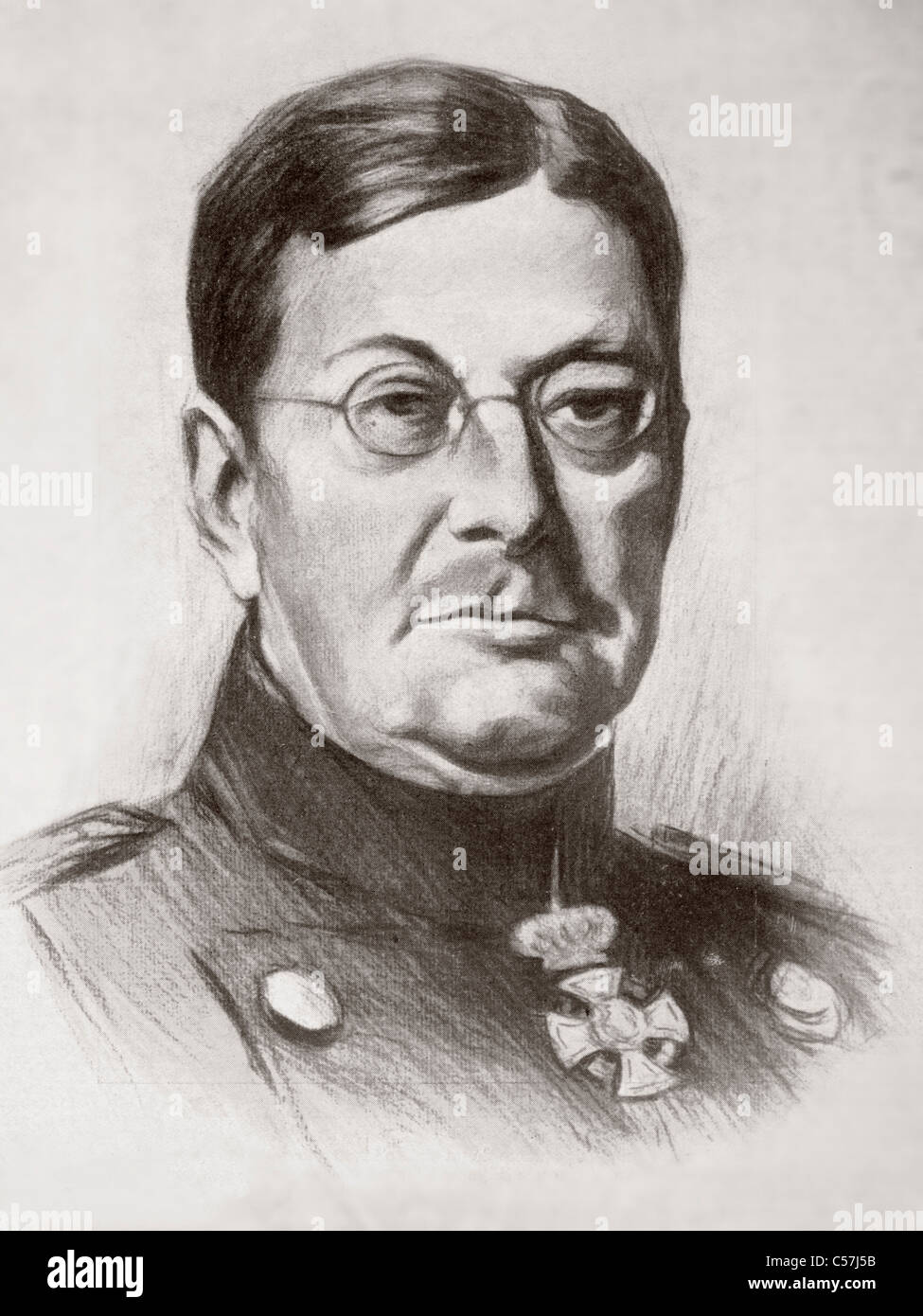 Wilhelm Leopold Colmar Freiherr von der Goltz, 1843 – 1916. Prussian Field Marshal and military writer. Also called Goltz Pasha. Stock Photo