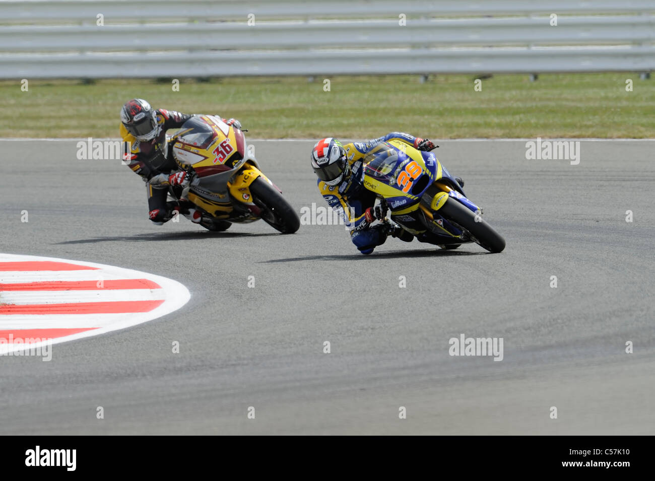 motorcycle racing, moto 2 world championship, Stock Photo