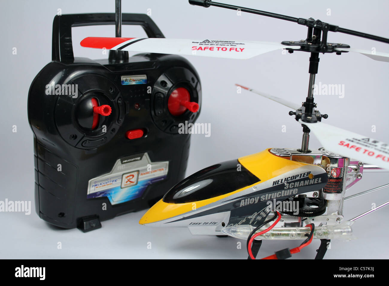 Toy Helicopter with remote control Stock Photo - Alamy