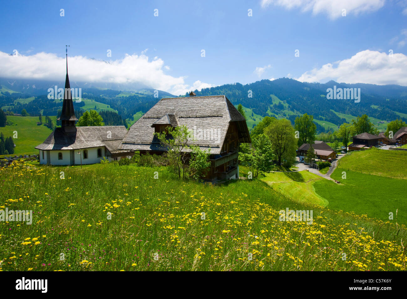 Schangnau, Switzerland, Europe, canton Bern, Emmental, village, houses