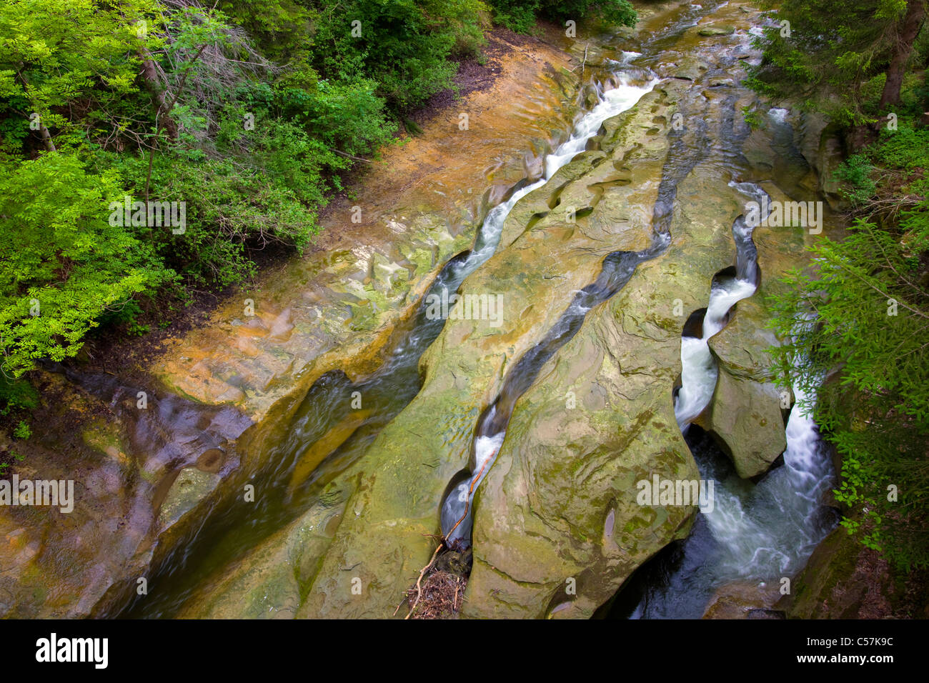 Black water jump, Switzerland, Europe, canton Bern, river, flow, rock