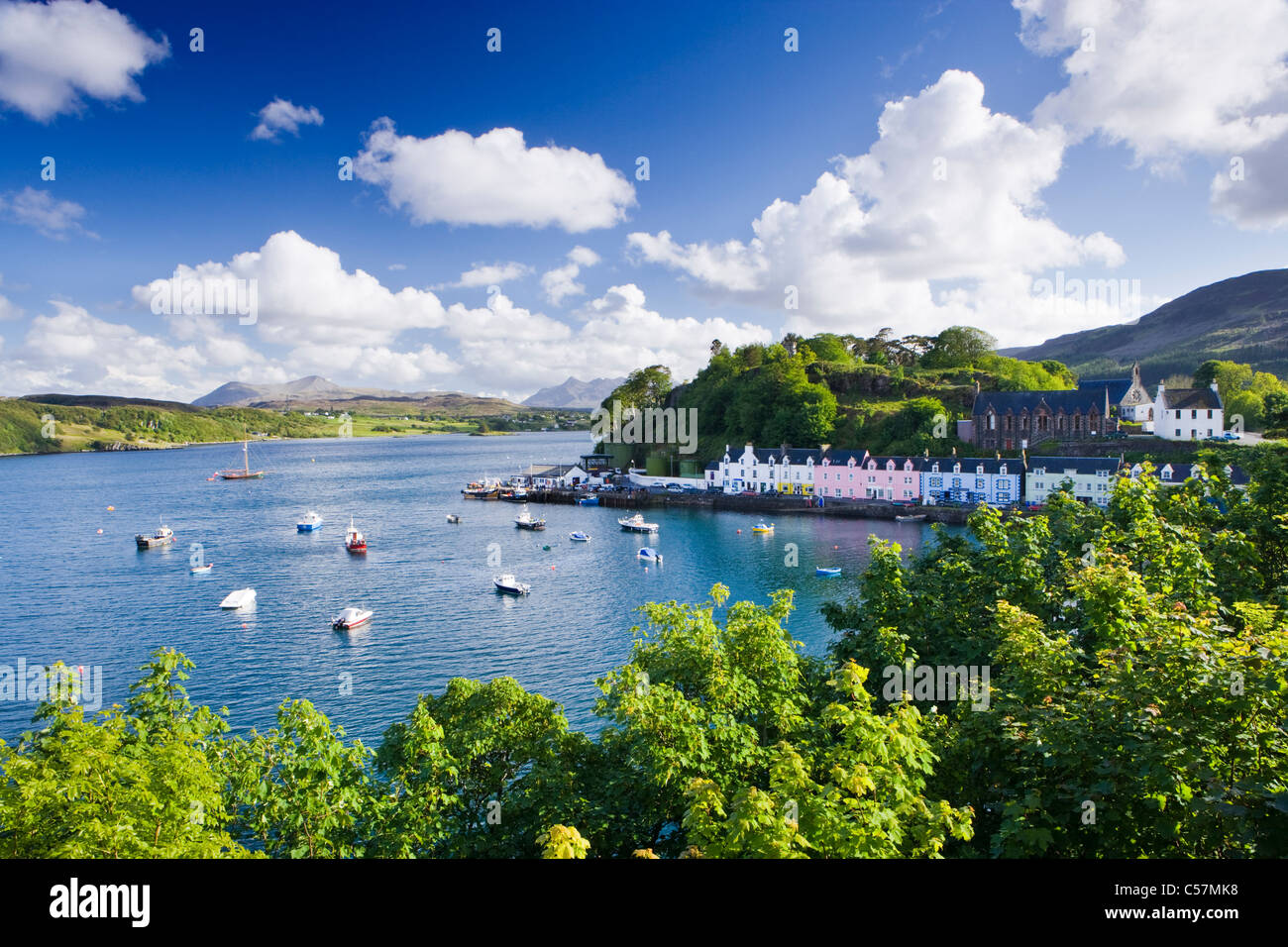 Portree, Isle of Skye, Highland, Scotland, UK Stock Photo