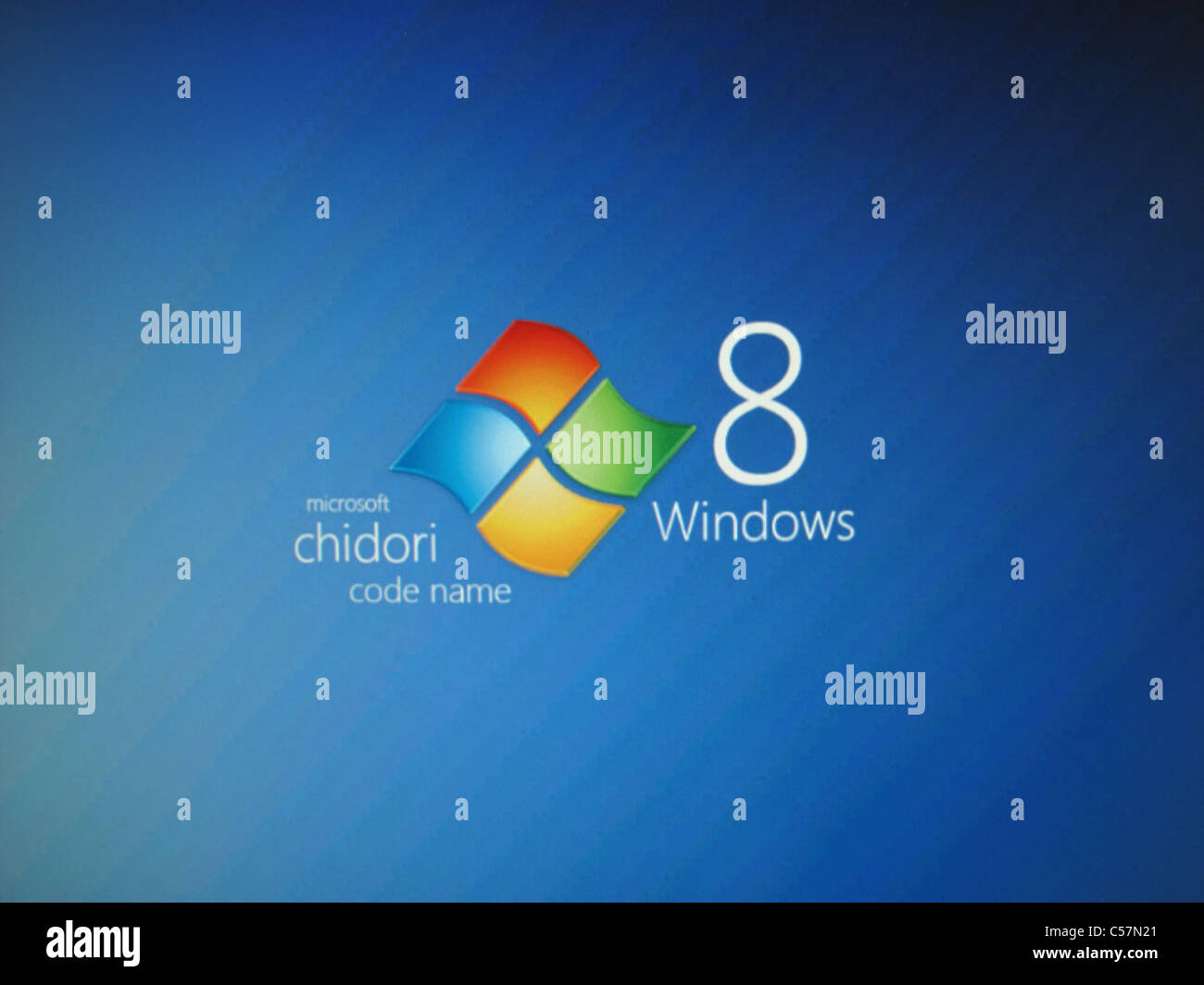 Microsoft Windows 8 screengrab code name chidori Stock Photo
