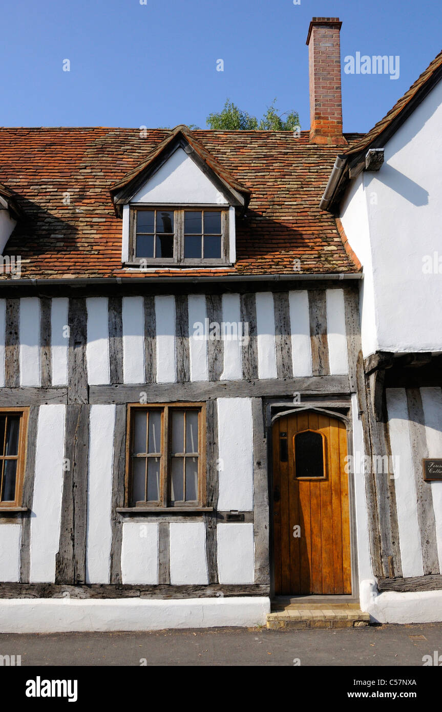 Foresters' cottages on the High Street, Ashwell, Herts Stock Photo Alamy