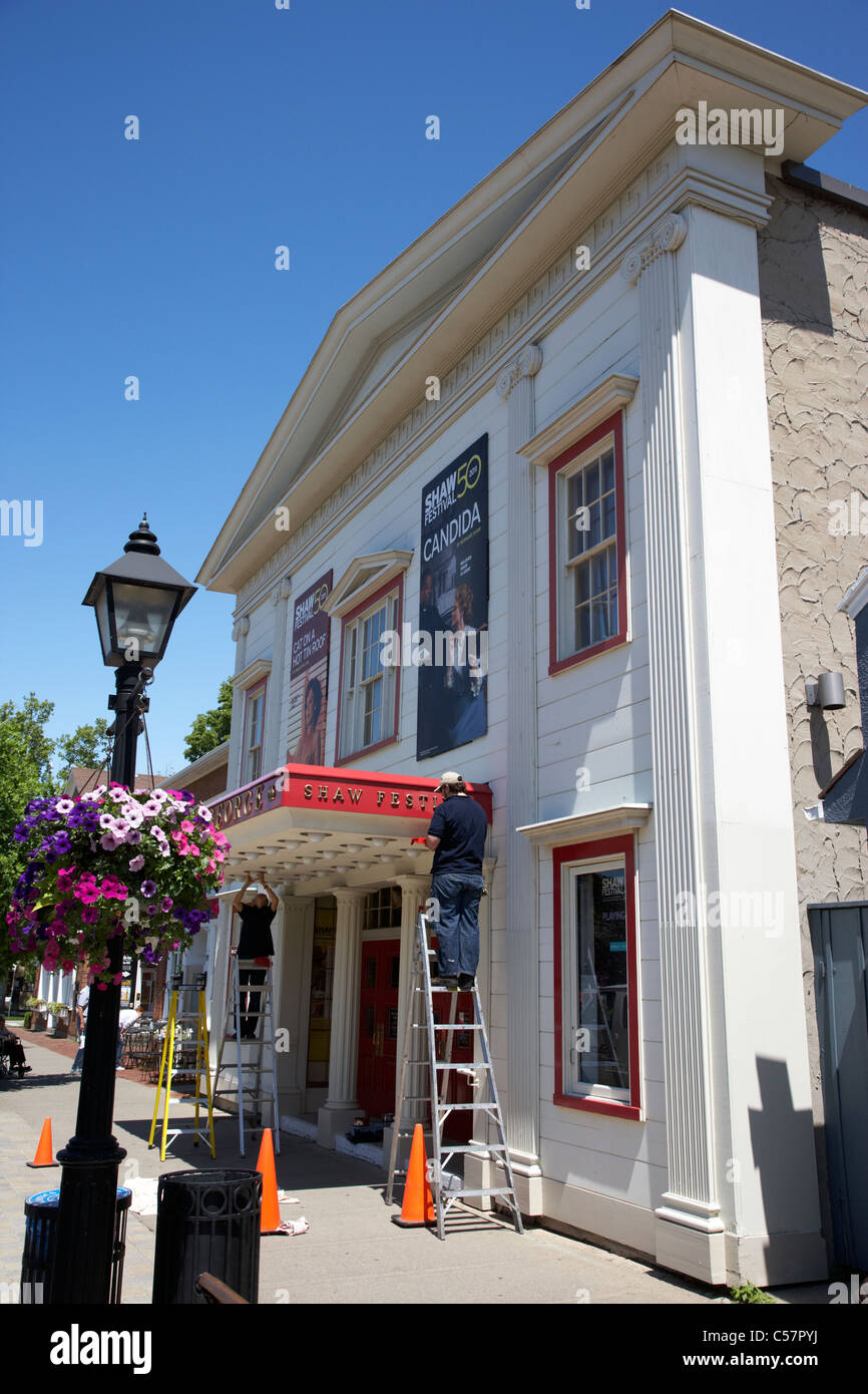 the royal george theatre getting ready for the shaw festival niagara-on-the-lake ontario canada Stock Photo