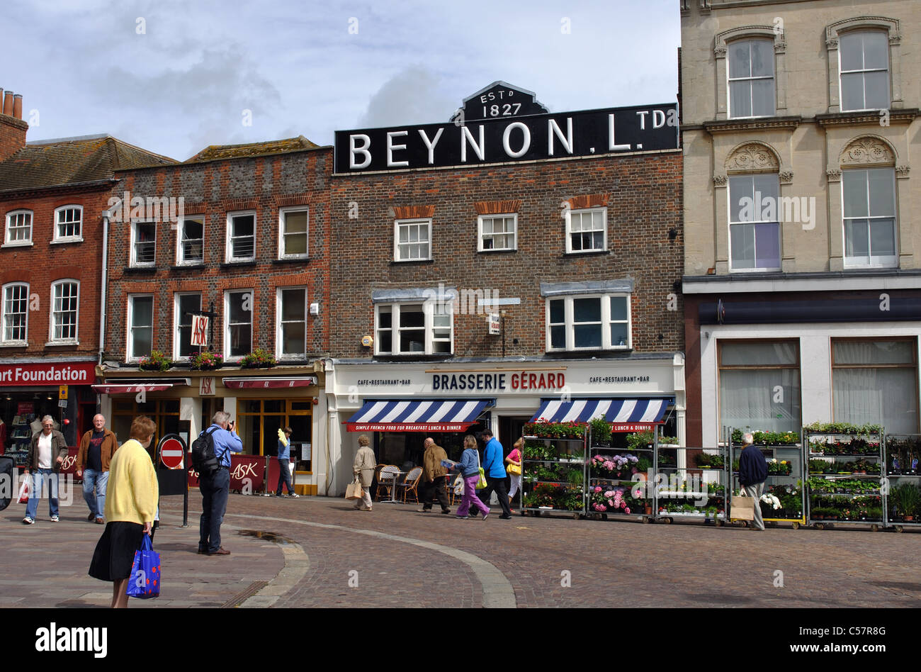 Market Place, Newbury, Berkshire, England, UK Stock Photo