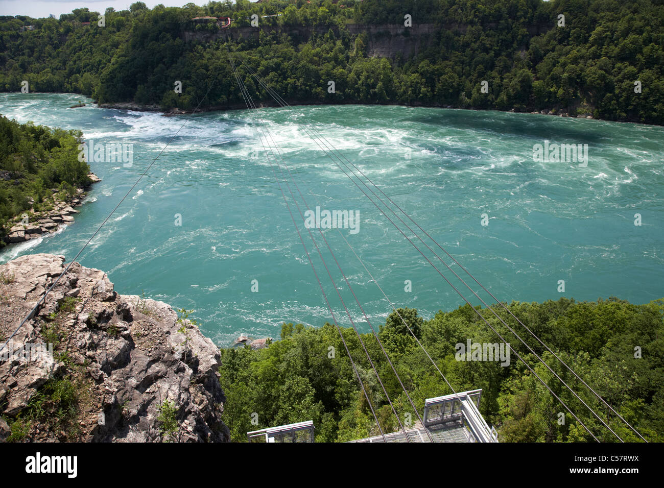 whirlpool rapids on the niagara river ontario canada Stock Photo