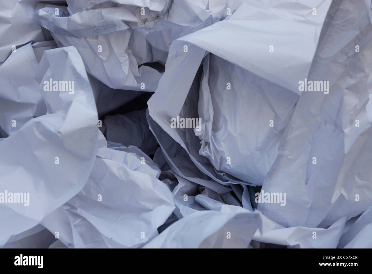 Crumpled paper Stock Photo