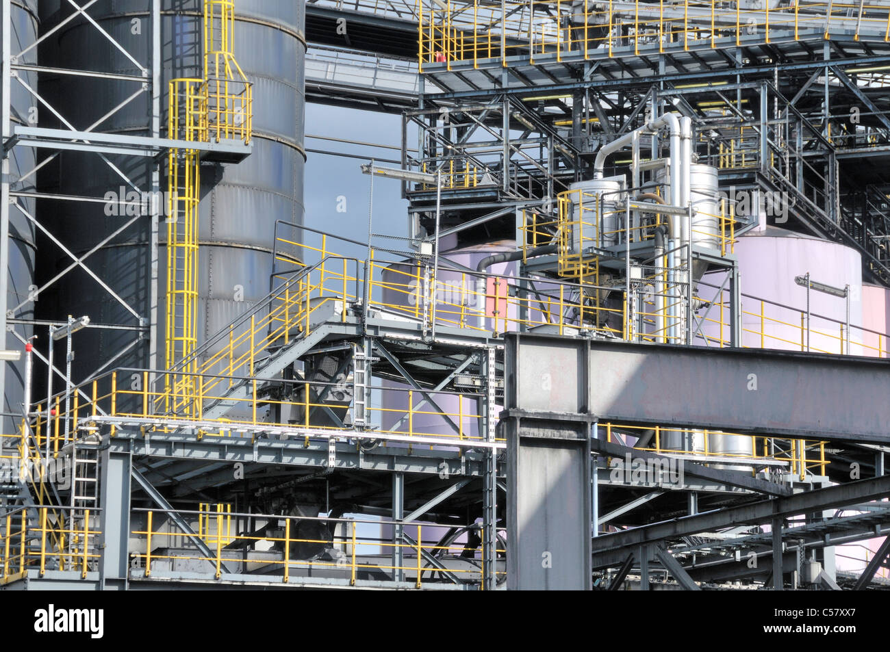 Industry, chemistry, chemistry work, chemical concern, outside, building, construction, Germany, Europe, chemistry factory, Evon Stock Photo