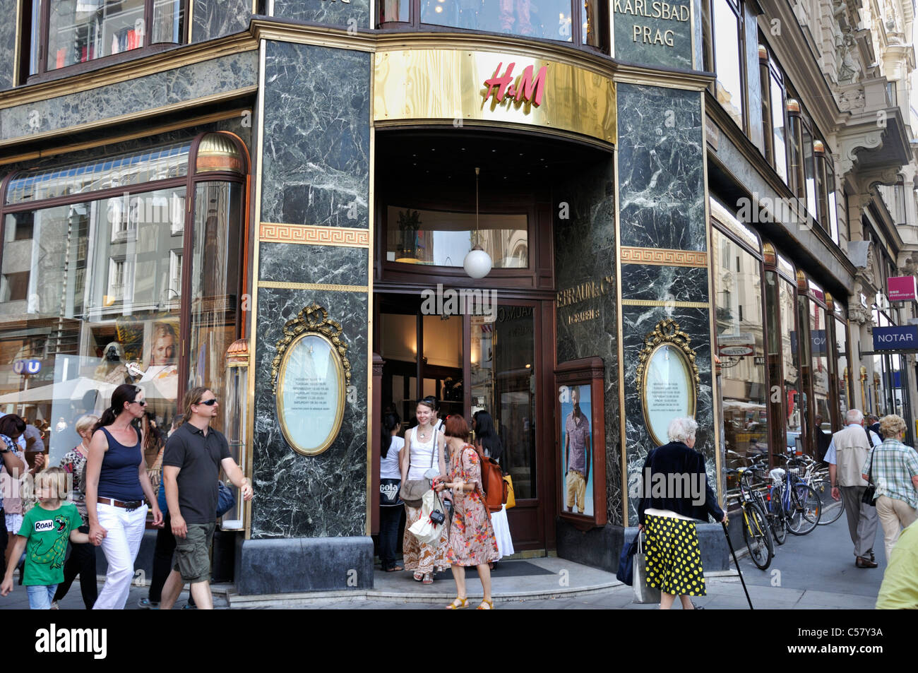 H&M shop on Graben street, Vienna, Austria, Europe, June 2011 Stock Photo