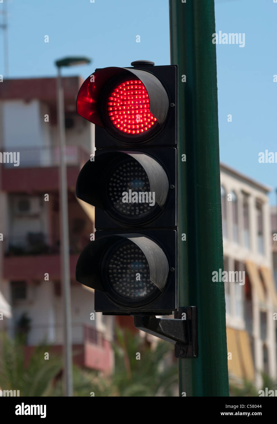 Red Traffic Light Stock Photo - Alamy