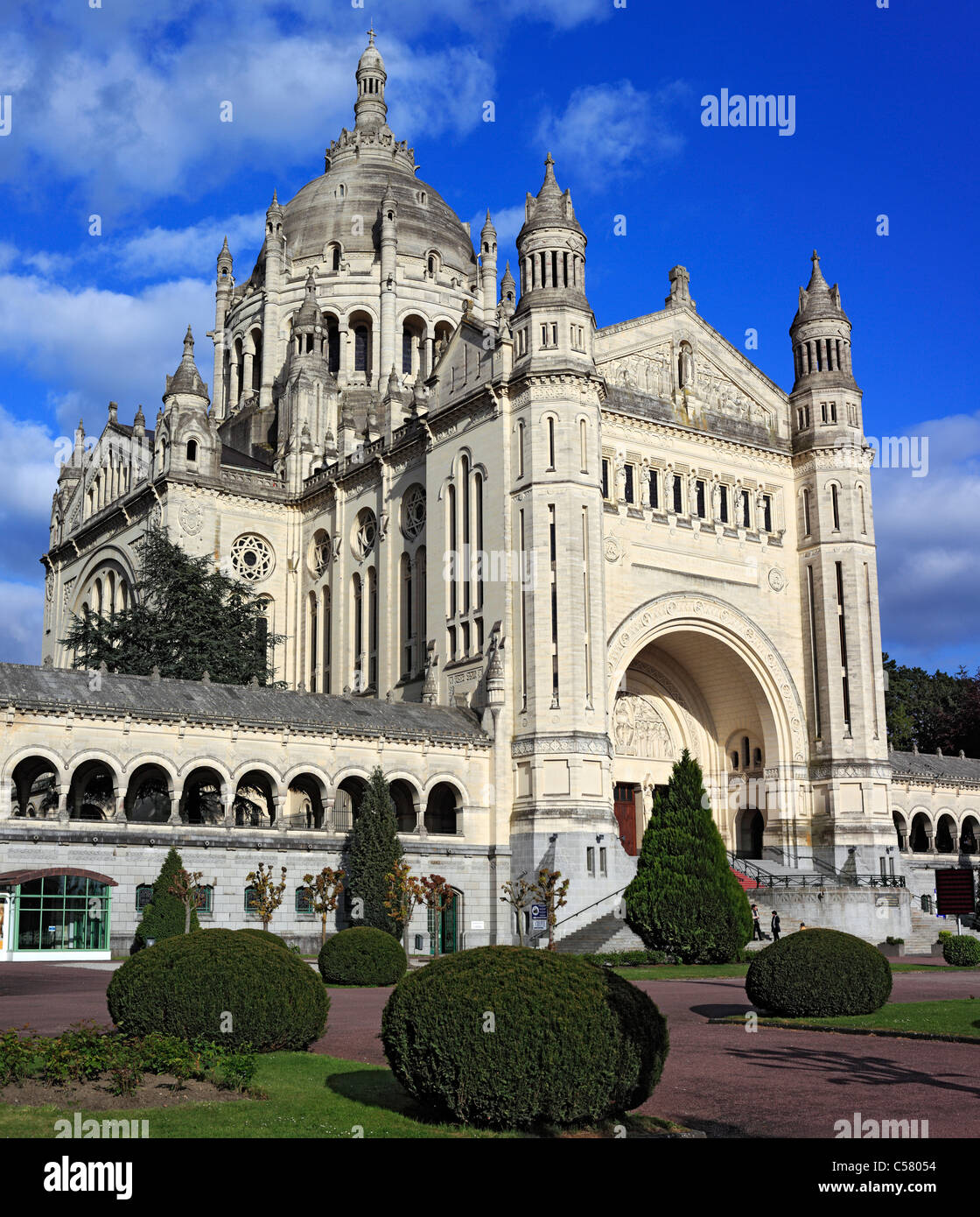 Lisieux Basilica Lisieux Calvados Normandy High Resolution Stock ...