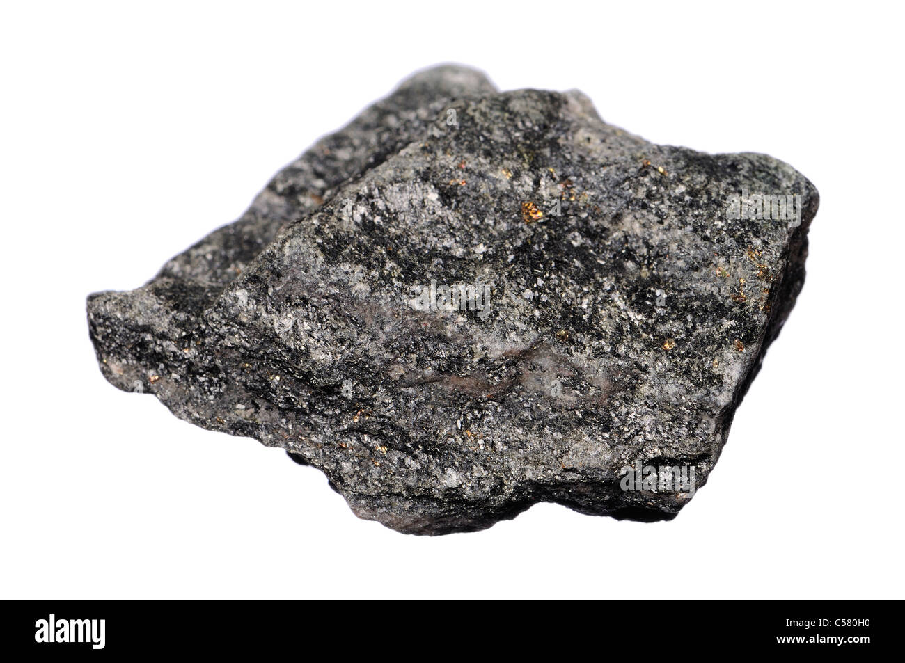 Gneiss (UK) Metamorphic rock,comprising mostly quartz and feldspar Stock Photo