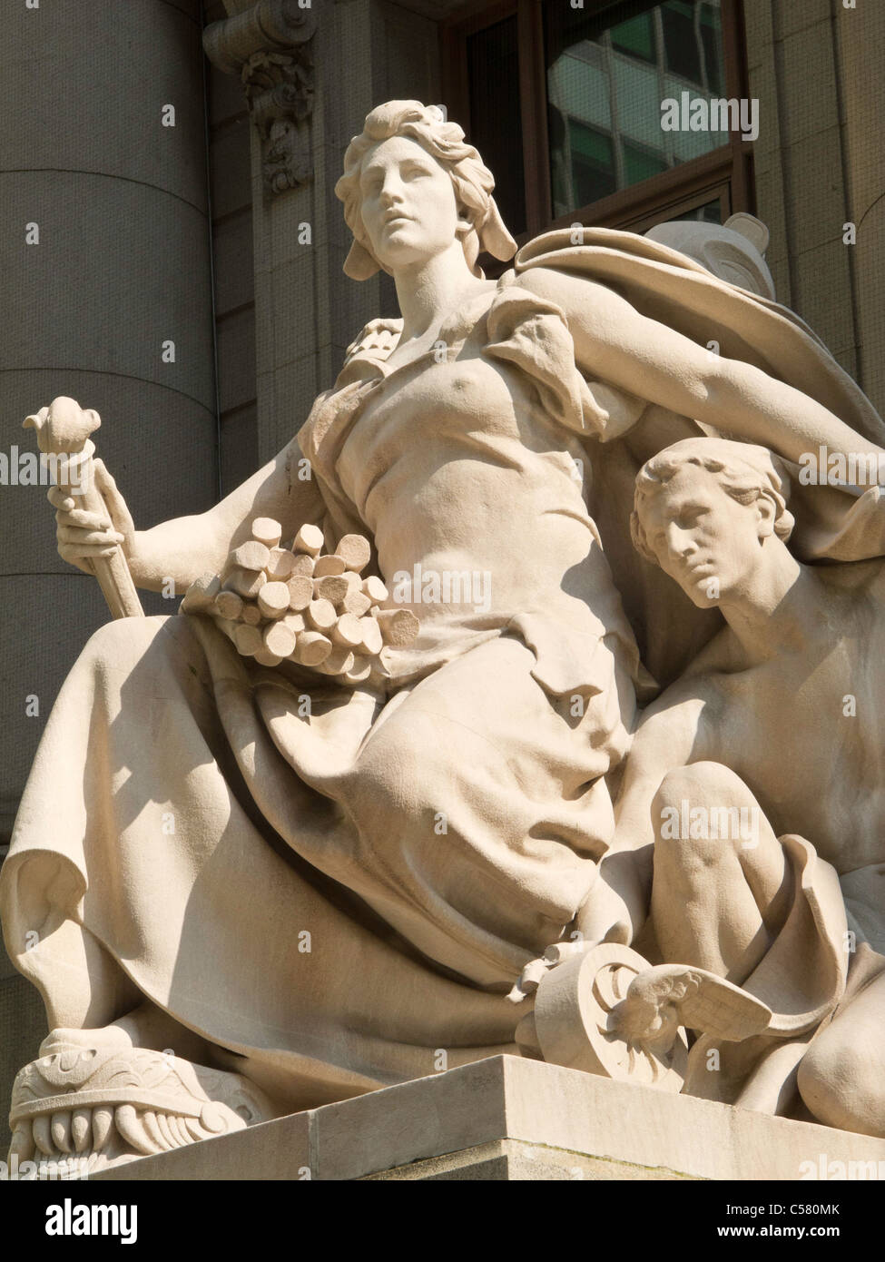 America Statue, Four Continents, Alexander Hamilton U.S. Custom House