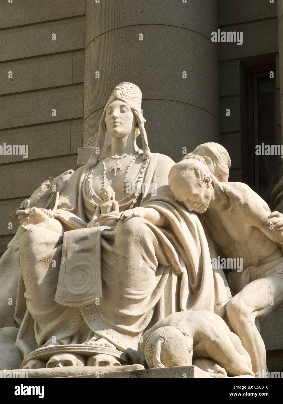 Asia Statue, Four Continents, Alexander Hamilton U.S. Custom House, NYC