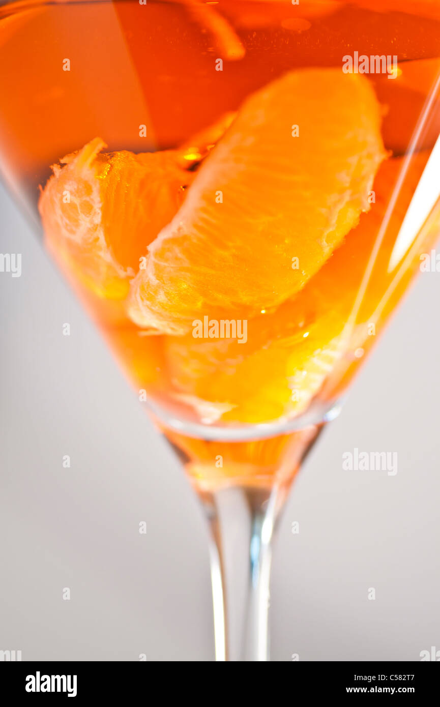 A delicious Mandarin Martini. Stock Photo