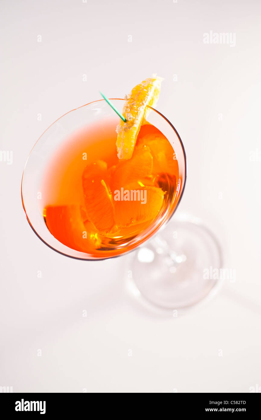 A delicious Mandarin Martini. Stock Photo