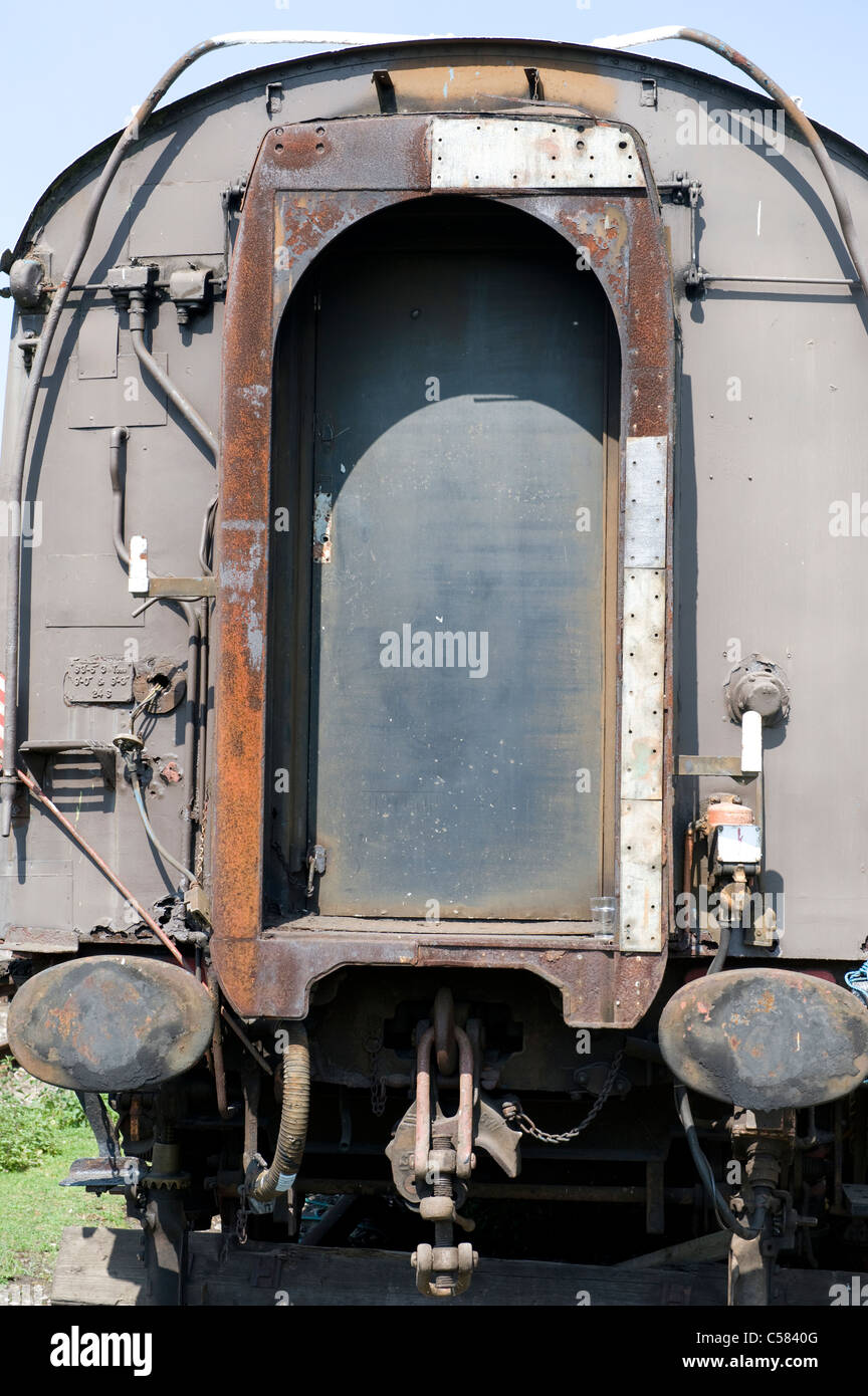 End of a British Railways Mark 1 carriage Stock Photo
