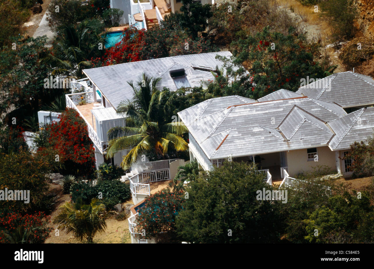 English Harbour Antigua Housing Stock Photo Alamy
