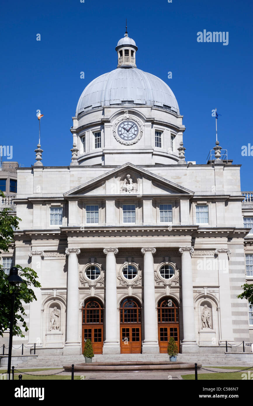Republic of Ireland, Ireland, Dublin, Leinster House, Irish Parliament Building, Parliament, Irish Parliament, Tourism, Travel, Stock Photo